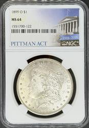 1899-O Morgan Dollar MS64 NGC