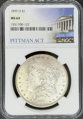 1899-O Morgan Dollar MS64 NGC