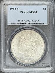 1904-O Morgan Dollar MS64 PCGS