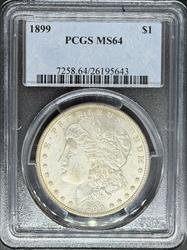 1899 Morgan Dollar MS64 PCGS