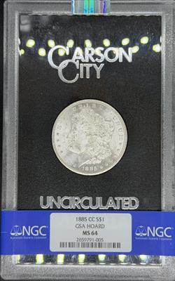1885-CC GSA Morgan Dollar MS64 NGC