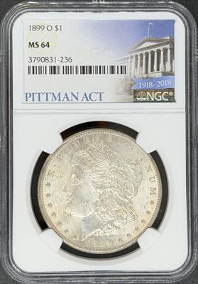 1899-O Morgan Dollar MS64 NGC