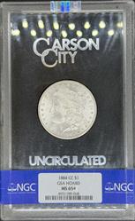 1884-CC GSA Morgan Dollar MS65+ NGC