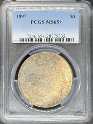 1897 Morgan Dollar MS65+ PCGS