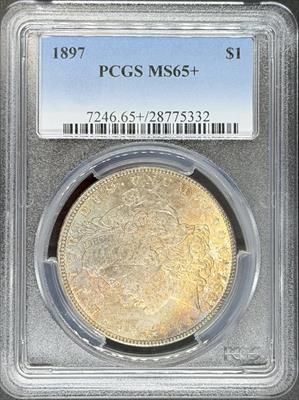 1897 Morgan Dollar MS65+ PCGS