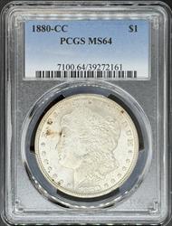 1880-CC Morgan Dollar MS64 PCGS
