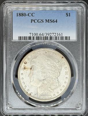 1880-CC Morgan Dollar MS64 PCGS