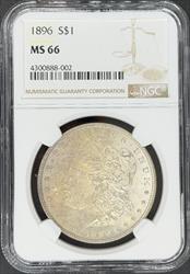 1896 Morgan Dollar MS66 NGC