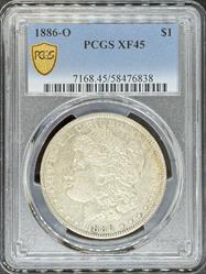1886-O Morgan Dollar XF45 PCGS