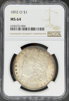 1892-O Morgan Dollar MS64 NGC