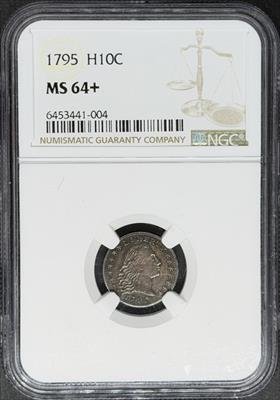 1795 Flowing Hair Half Dime MS64+ NGC