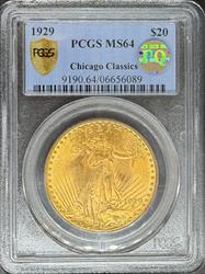 1929 $20 St. Gaudens MS64 PCGS