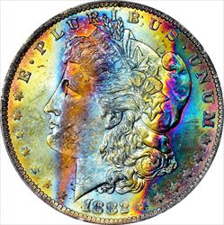 1882-O Morgan Dollar MS64 PCGS Toner