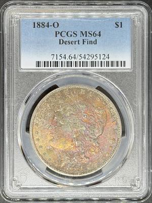 1884-O Morgan Dollar MS64 PCGS Toned
