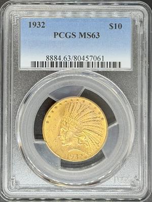 1932 $10 Indian MS63 PCGS