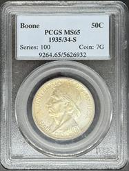 1935/4-S 50C Boone MS65 PCGS