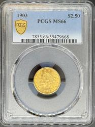 1903 $2.5 Liberty MS66 PCGS