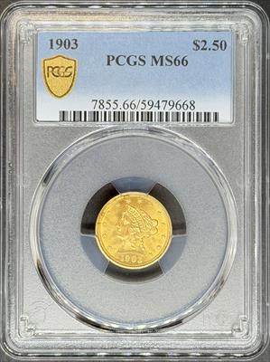 1903 $2.5 Liberty MS66 PCGS