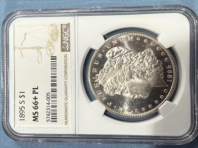 1895-S Morgan Dollar MS66+PL NGC