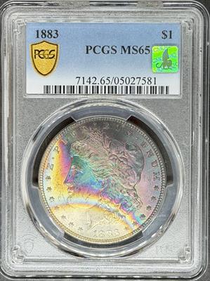 1883 Morgan Dollar MS65 PCGS