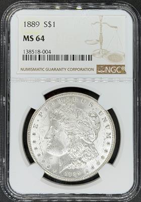 1889 Morgan Dollar MS64 NGC