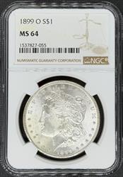 1899-O Morgan Dollar MS64 NGC