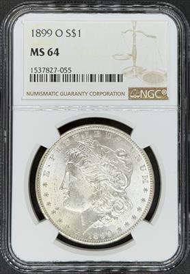 1899-O Morgan Dollar MS64 NGC