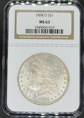 1898-O Morgan Dollar MS63 NGC