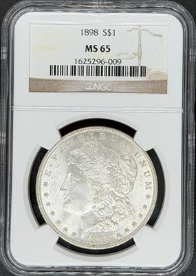 1898 Morgan Dollar MS65 NGC
