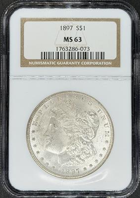 1897 Morgan Dollar MS63 NGC