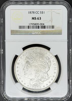 1878-CC Morgan Dollar MS63 NGC