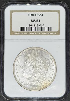 1884-O Morgan Dollar MS63 NGC