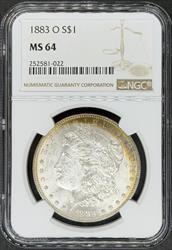 1883-O Morgan Dollar MS64 NGC