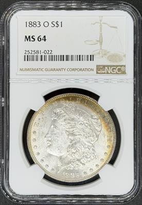 1883-O Morgan Dollar MS64 NGC