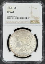 1896 Morgan Dollar MS64 NGC
