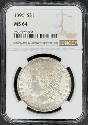 1896 Morgan Dollar MS64 NGC