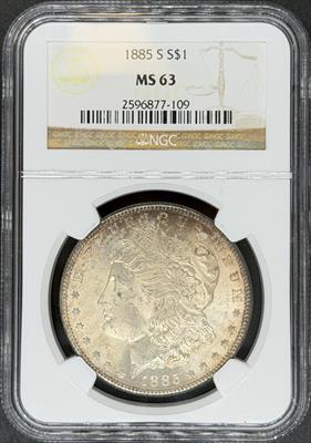 1885-S Morgan Dollar MS63 NGC