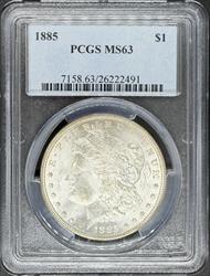 1885 Morgan Dollar MS63 PCGS
