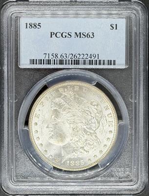 1885 Morgan Dollar MS63 PCGS