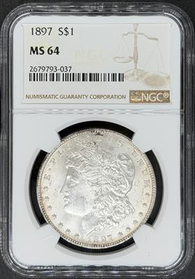 1897 Morgan Dollar MS64 NGC