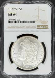 1879-S Morgan Dollar MS64 NGC