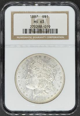 1887 Morgan Dollar MS63 NGC
