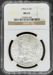1904-O Morgan Dollar MS63 NGC
