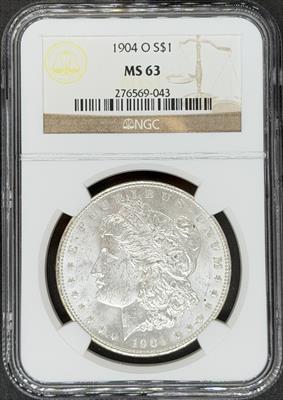 1904-O Morgan Dollar MS63 NGC