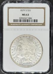 1879-S Morgan Dollar MS63 NGC