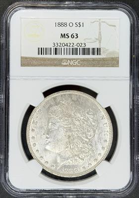 1888-O Morgan Dollar MS63 NGC
