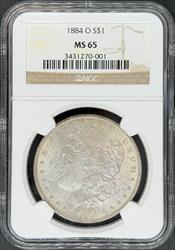 1884-O Morgan Dollar MS65 NGC