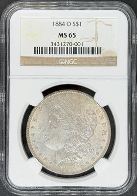 1884-O Morgan Dollar MS65 NGC