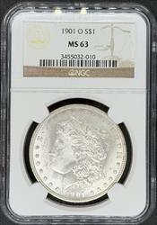 1901-O Morgan Dollar MS63 NGC