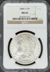 1888-O Morgan Dollar MS65 NGC